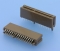 122 - Card Edge Verbinder RM 1,27mm, gerade - Double Slot Version