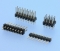 943C / 944C / 945C - Stiftleisten RM 2,54mm, gerade, 1-/2-/3-reihig