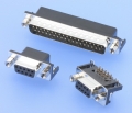 346 - D-SUB Steckverbinder, gewinkelt, Lötstifte - integrierter EMI-Filter