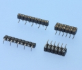 1532 - SMT-Präzisions-Buchsenleisten RM 2,54mm, stehend - BH 5,8mm
