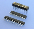 254 - Präzisions-Buchsenleisten RM 2,54mm, 1-/2-reihig