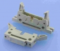869 - Wannenstecker mit Verriegelung RM 2,54mm - Schneidklemm-Version