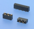 6063 - SMT-Buchsenleisten RM 1,27mm, stehend, 1-reihig - durchsteckbar