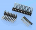 246 / 247 - Stiftleisten RM 2,54mm, steckseitig gewinkelt, 1-/2-reihig