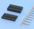 529 - Crimp-Rast-Buchsenleisten RM 2,54mm, gerade, 1-/2-reihig