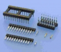 325 - Einzelne IC-Buchsenkontakte, auf Kunststoffträger, RM 2,54mm