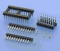 325 - Einzelne IC-Buchsenkontakte, auf Kunststoffträger, RM 2,54mm