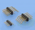 3531 / 3131 - SMT-Stiftleisten RM 2,54mm, liegend, 1-/2-reihig