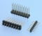 952 - Stiftleisten RM 2,54mm, gerade, 1-/2-reihig - Rundkontakte 0,5mm