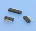 1534 - SMT-Präzisions-Buchsenleisten RM 1,27mm, liegend, 1-reihig