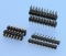734 - Sandwich-Stiftleisten RM 2,00mm, 1-/2-reihig